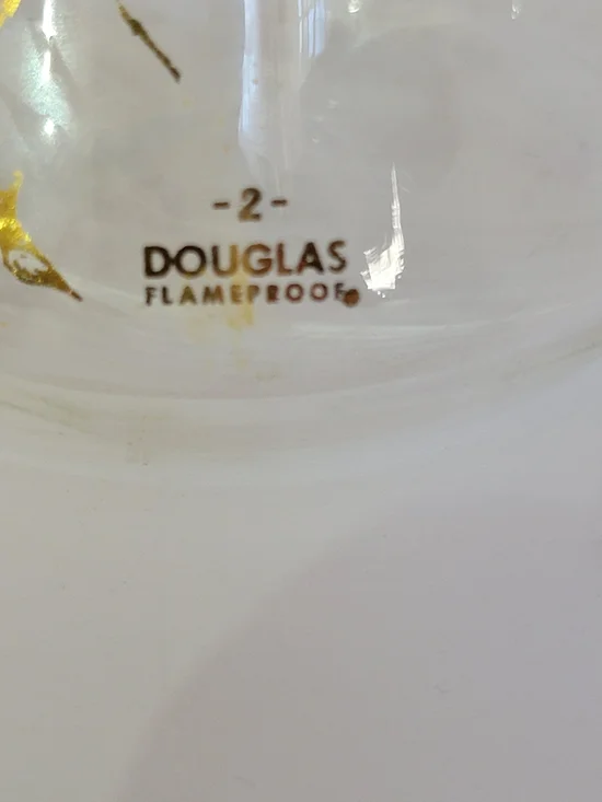 Gold-Accent Glass Coffee Carafe with Pinecone Motif - Clear/Gold - Picture 6 of 6